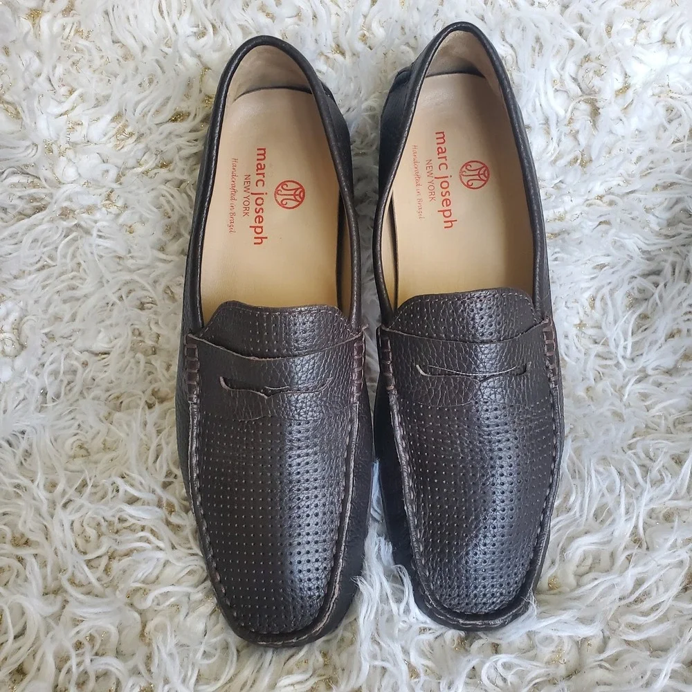 Marc Joseph New York Men's Union‎ Street Leather Loafer, Size 9.5, Brown